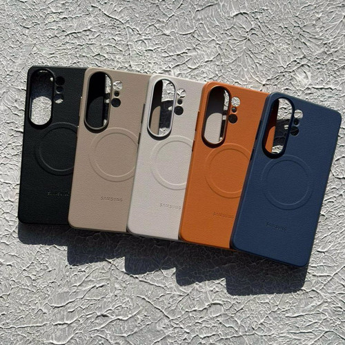 قاب چرمی اورجینال سامسونگ با مگ سیف Leather Case Magsafe Samsung