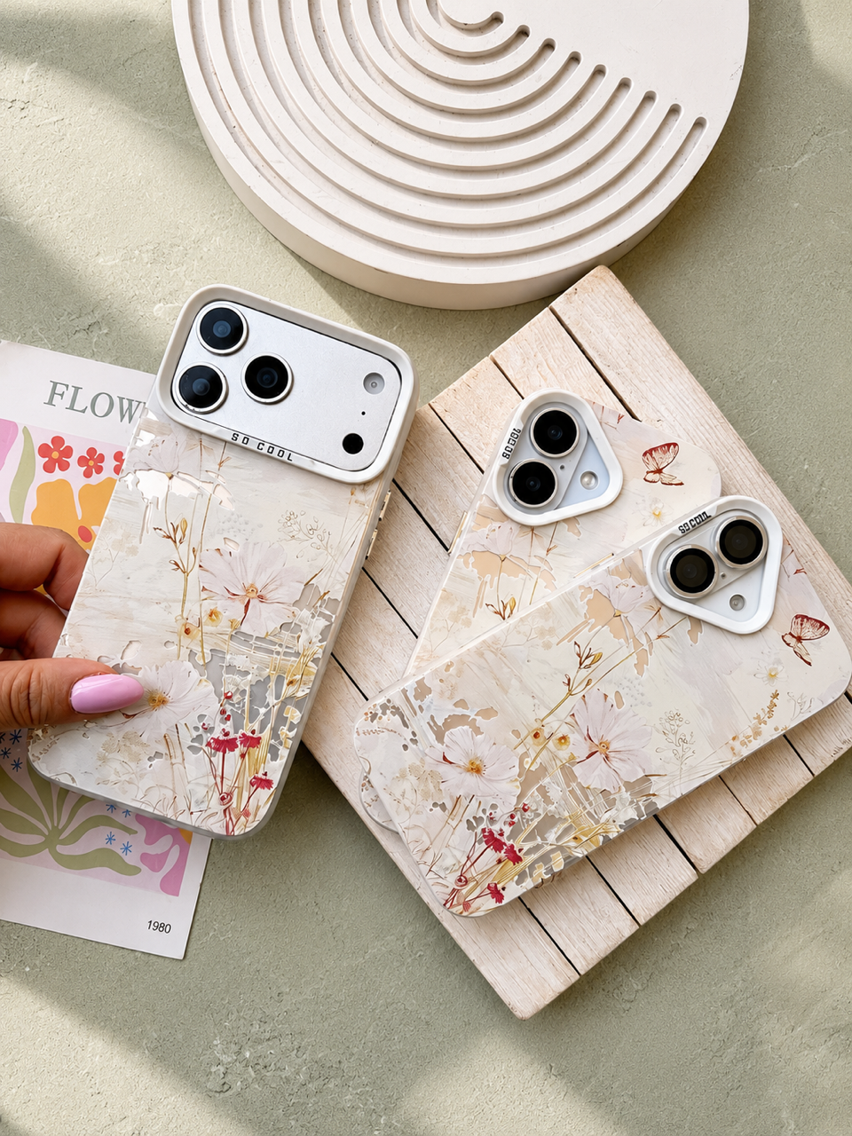 قاب SoCool Butterfly Bloom آیفون