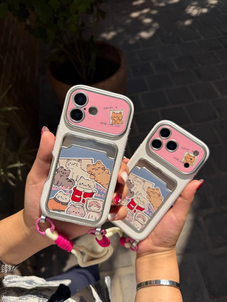 قاب city cat همراه با بند آیفون