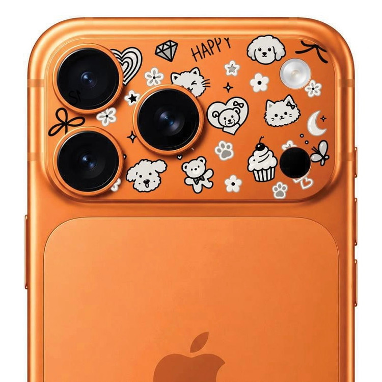 محافظ دور لنز طرح Happy بلو Blueo Invisible Shock-Resistant Lens Protection