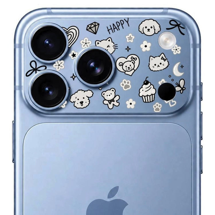 محافظ دور لنز طرح Happy بلو Blueo Invisible Shock-Resistant Lens Protection