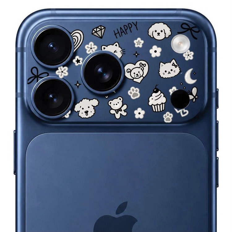 محافظ دور لنز طرح Happy بلو Blueo Invisible Shock-Resistant Lens Protection