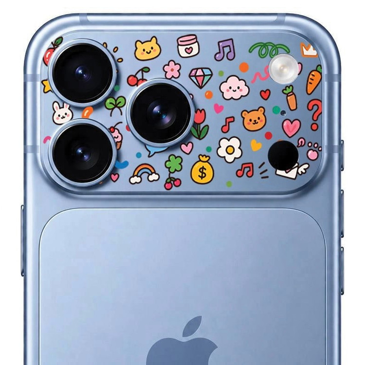 محافظ دور لنز طرح Colorful بلو Blueo Invisible Shock-Resistant Lens Protection