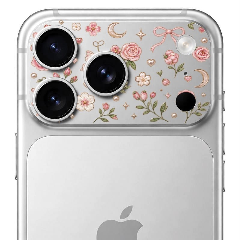 محافظ دور لنز طرح گل بلو Blueo Invisible Shock-Resistant Lens Protection