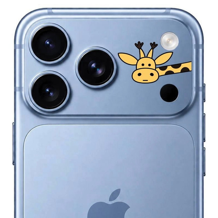 محافظ دور لنز طرح زرافه بلو Blueo Invisible Shock-Resistant Lens Protection
